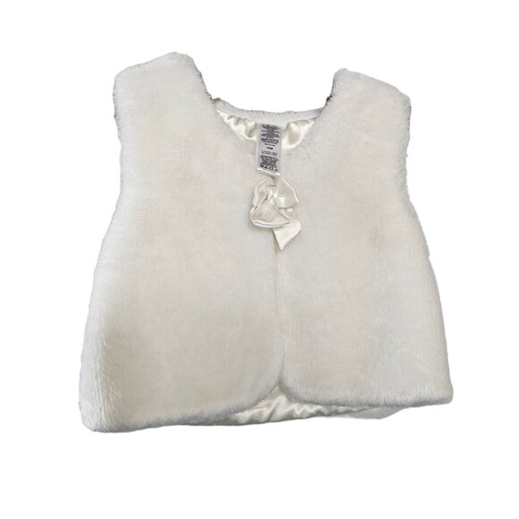 Childs White Fur Vest - Picture 1 of 4